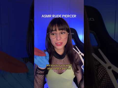 ASMR RUDELY PIERCING YOUR TONGUE ✨ #asmr #shortsvideo #shortsfeed #shortsviral #shorts #asmrsounds