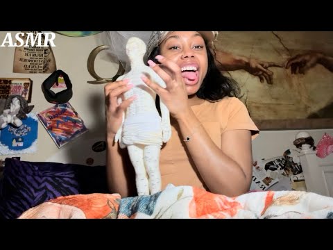 ASMR| Acupuncture Doll ASMR Sounds + Scratching, Tapping & More ✨