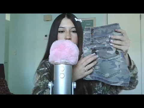 ASMR Thrift Haul! (Fabric sounds, scratching and tapping)