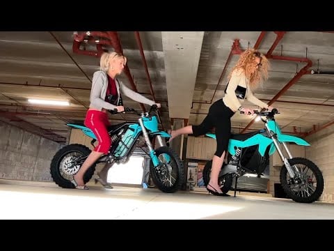 Riding Dirt Bikes in Heels for the first time