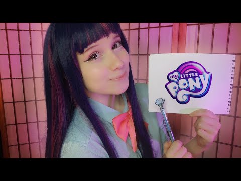 АСМР Искорка подготовит тебя к экзамену💫 Тихий голос, ролевая игра 📖 ASMR Twilight Sparkle✨