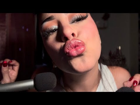 ASMR / LLENO TU CARITA DE BESITOS 