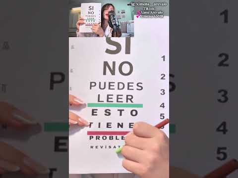 TEST DE NERVIOS CRANEALES 🧠ASMR #asmr #visualtingle