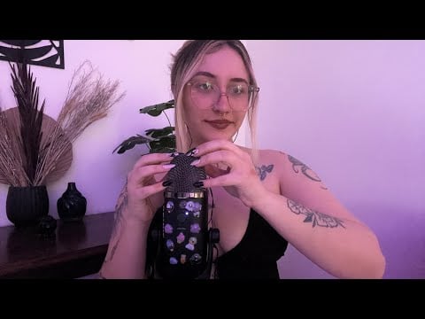 ASMR SCRATCHING EN EL MICRO, SUSURROS, MOUTH SOUNDS 