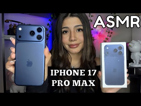 ASMR español / UNBOXING  IPHONE 17 PRO MAX DEEP BLUE + CAMARA TEST
