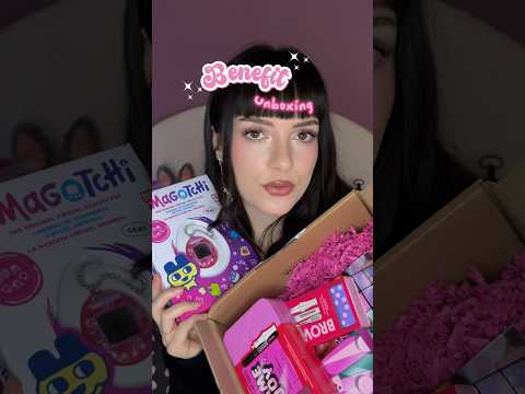 J’ai été gâtée par BENEFIT 😍💕 #PRODUITSOFFERTS #asmrfrançais #asmrunboxing