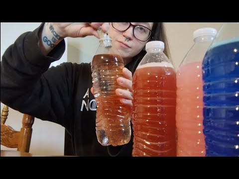 ASMR🥤Adding Drink Mixes to Water