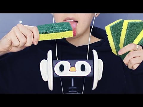 ASMR Layered EDIBLE DISH SPONGE EATING MUKBANG PRANK (SATISFYING EATING SOUNDS) CRUNCHY SPONGES