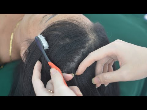 ASMR Scalp Scratch, Hair Combing, Hair Parting, Toothbrush, Hair Tingly For Relaxation