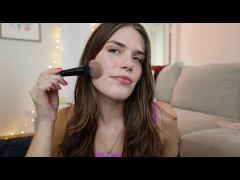 ASMR Get Ready With Me & Chat 💖 Close Whispers, Tapping, Makeup Sounds