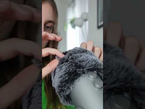 Fluffy Mic Rubbing  #asmr #relax #relaxing #visualtingle