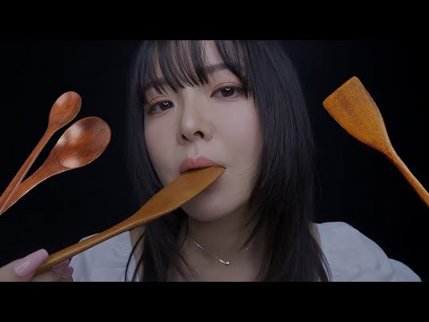 ASMR Let Me Eat You with Wooden Spoons (no talking)