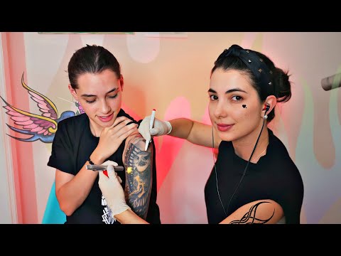 ASMR COLORINDO TATUAGEM NO BRAÇO | Sweet Carol