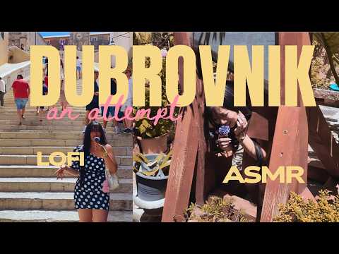 i tried doing asmr in crowded Dubrovnik 😭😭 🇭🇷