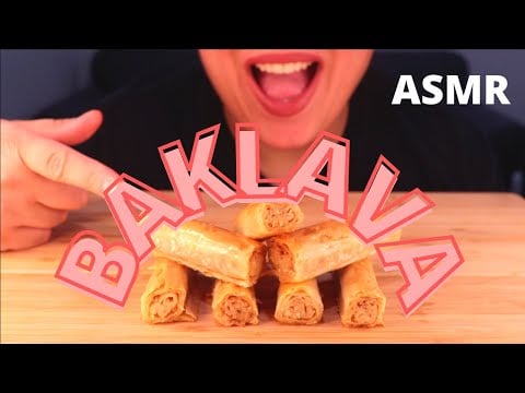 ASMR BAKLAVA البقلاوة DESSERT MUKBANG |EATING SOUNDS| NO TALKING