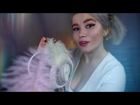 ASMR breathing exercises for stress & anxiety relief ✨ Binaural beats, 3Dio rubbing, visual triggers