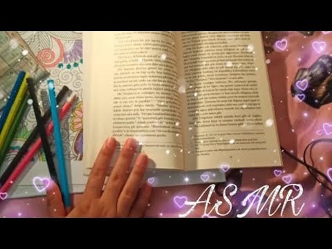 ASMR | KİTAP OKUMA | BULMACA ÇÖZME | MANDALA BOYAMA | Türkçe ASMR