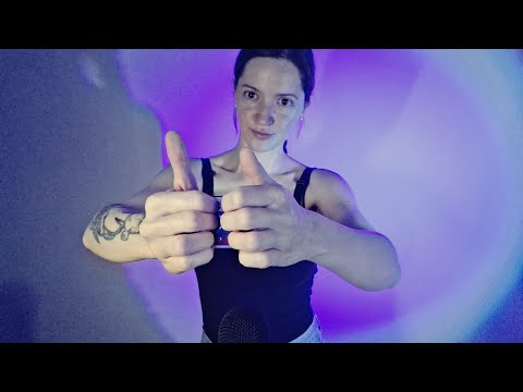ASMR hand sounds + tingly light changing trigger - personal attention and explaning colors for sleep