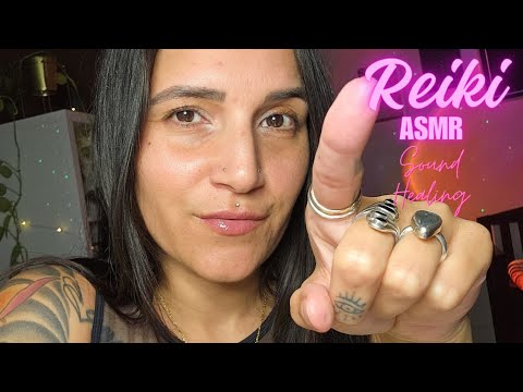 Reiki ASMR l sound healing l finger fluttering l hand movements l mouth sounds l whispering