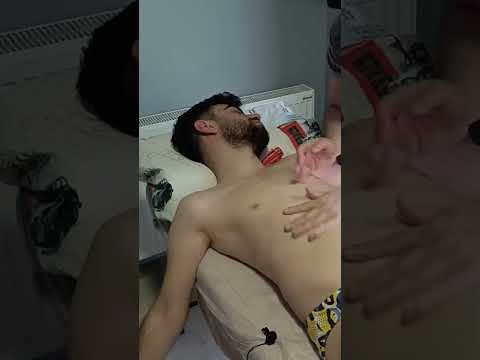 SLEEP CHEST THERAPY MASSAGE #asmr #relax #triggersforsleep #shortvideo  #amazing