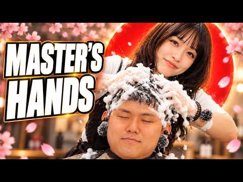 【睡眠ASMR】匠の手だけで寝落ち。日本の職人スタンドシャンプー🇯🇵 Japanese Master's Hands