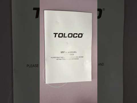 ASMR Tapping On A Toloco User Manual (No Talking) #ASMR #Shorts