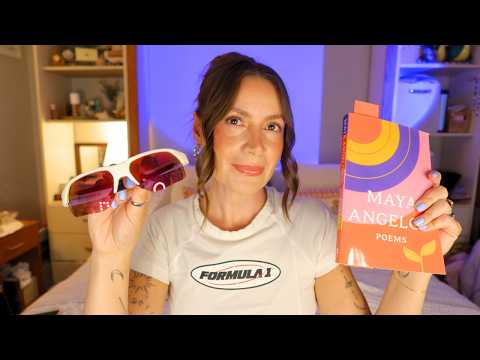 ASMR Book Haul & What's In My Gym Bag 🧘🏻‍♀️📚 Soft-Spoken 💕 Fitness Faves, Book & Rummaging Sounds