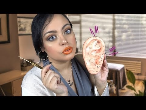 ASMR| Ear Acupuncture for Insomina & Anxiety [3Dio] Auricular Therapy