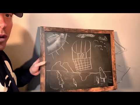 ASMR Drawing on a Chalkboard￼ - 1 Minute ASMR