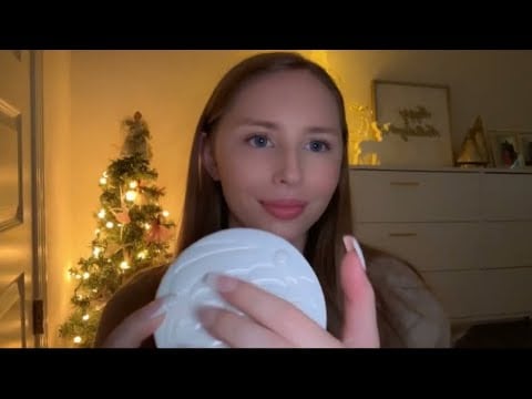 ASMR Christmas Candle Collection | Tapping, Scratching, Soft Spoken