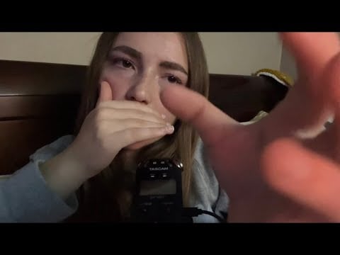 Asmr~TASCAM Breathy Mouth-sounds & Simple handmovements (NO TALKING)