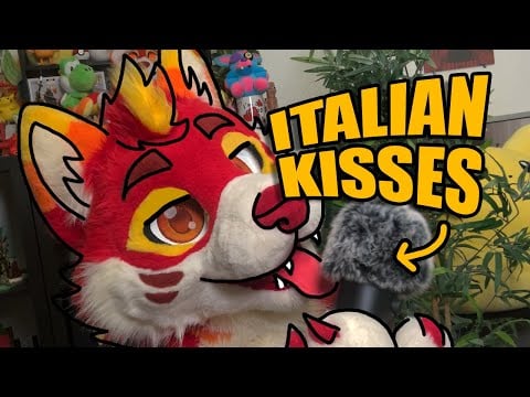 Furry ASMR with Kisses, Humming & Italian Whispers ❤️ (INSTANT TINGLES)