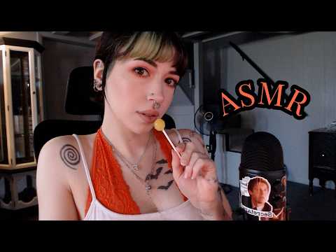 ASMR Yapping & Trying an Organic Lollipop | Mouth Sounds, Whispering