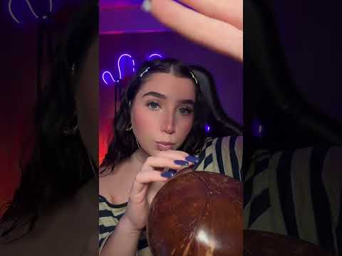 Coconut Bowl = Best Tapping Sounds ✨ #asmr #tingles #relax #triggersforsleep #asmrsounds