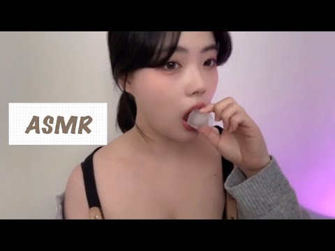 ASMR 얼음 ASMR / 얼음 공기놀이/Korean Jackstones/gonggi nori /팅글/트리거/ trigge/Tingle