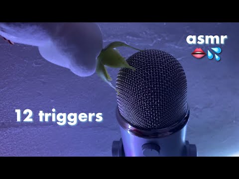 ASMR 12 TRIGGERS em 6 minutos |Sons de boca, Gatilho Visual, Tapping|