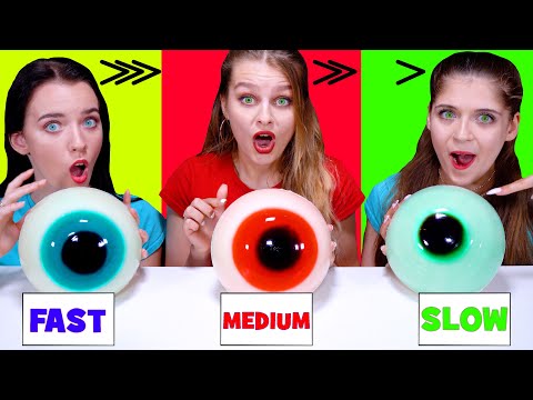 ASMR Fast, Medium or Slow Food Challenge by LiLiBu #3