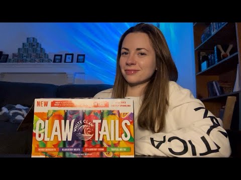ASMR | White Claw “Claw Tails” Tasting 🍓🍹