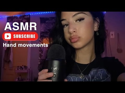 ASMR hand movements and tongue clicking 💗
