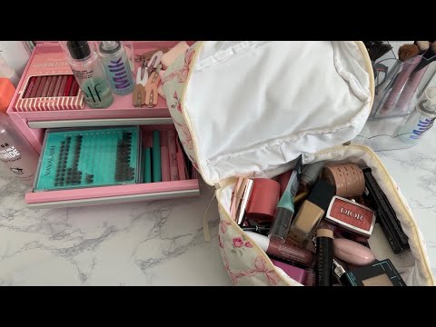 ASMR| Showing you my makeup & what I use daily 💄- some rummaging