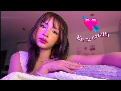 ASMR MUY SUAVE 💘 RP EN TU CAMITA Te hago MIMITOS y te preparo para dormir💤