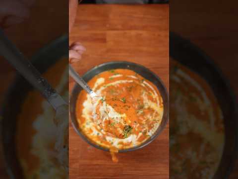 🔥 ASMR Chicken Tikka Masala | Creamy Tomato Gravy | Satisfying Cooking Sounds #shorts #asmr #viral