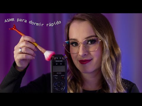 ASMR SONS DE BOCA E CONTAGEM REGRESSIVA com PINCEL NA TELA E NO MICROFONE | MOUTH SOUNDS NO TASCAM