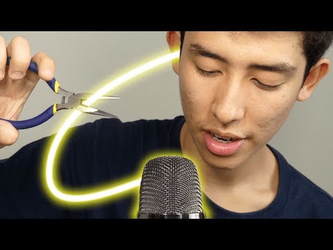 ASMR plucking away negative energy