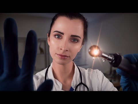 ASMR Deutsch Arzt Roleplay: Sehtest und Hörtest bei Doktor Kim (German Soft Spoken ASMR)