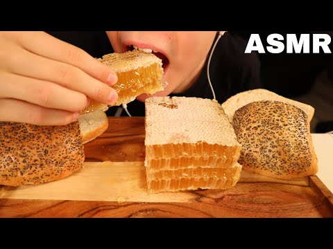 ASMR RAW HONEYCOMB MUKBANG (STICKY SATISFYING EATING SOUNDS) No Talking