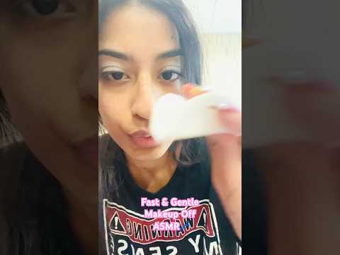 asmr fast | makeup removal #asmr #asmrshorts #asmrmakeup #quickasmr
