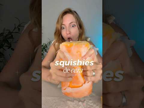 ✨Estrujando SQUISHIES de CERA 🍞 ¿Cuál es tu fav?✨ #ASMR #squishy
