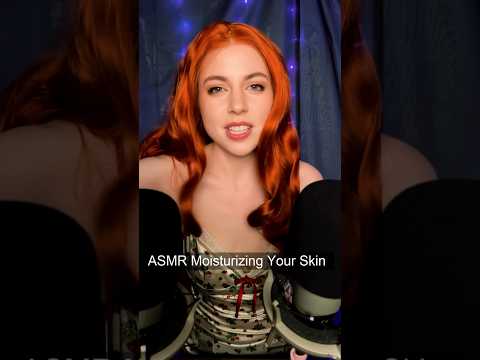 ASMR Moisturizing Your Dry Skin #ASMR #ASMRSounds #shorts