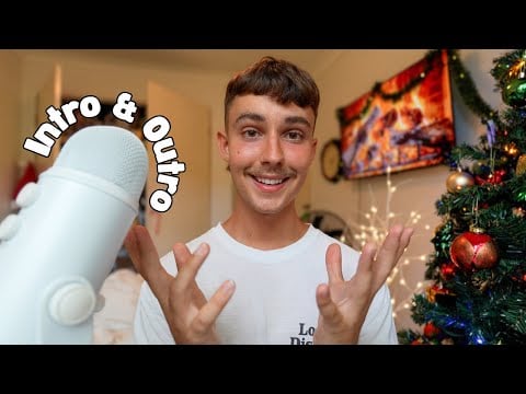 ASMR Repeating My Intro & Outro (mouth sounds + hand sounds)